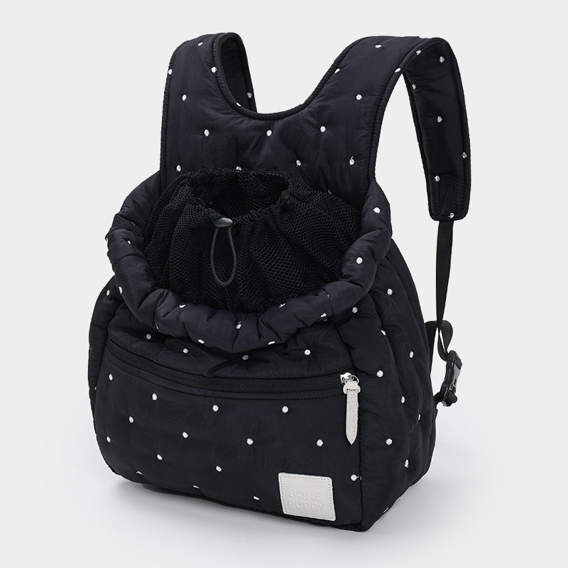 Star Dot Quilted Pet Front Backpack
