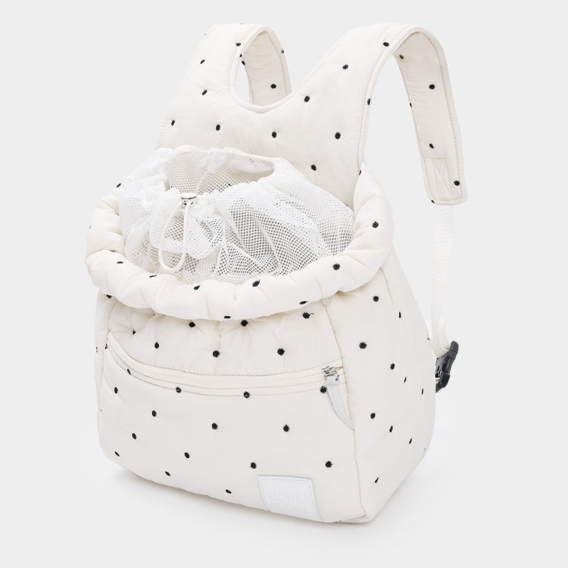 Star Dot Quilted Pet Front Backpack