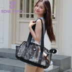 Minimal Full‑Mesh Pet Tote Carrier Bag