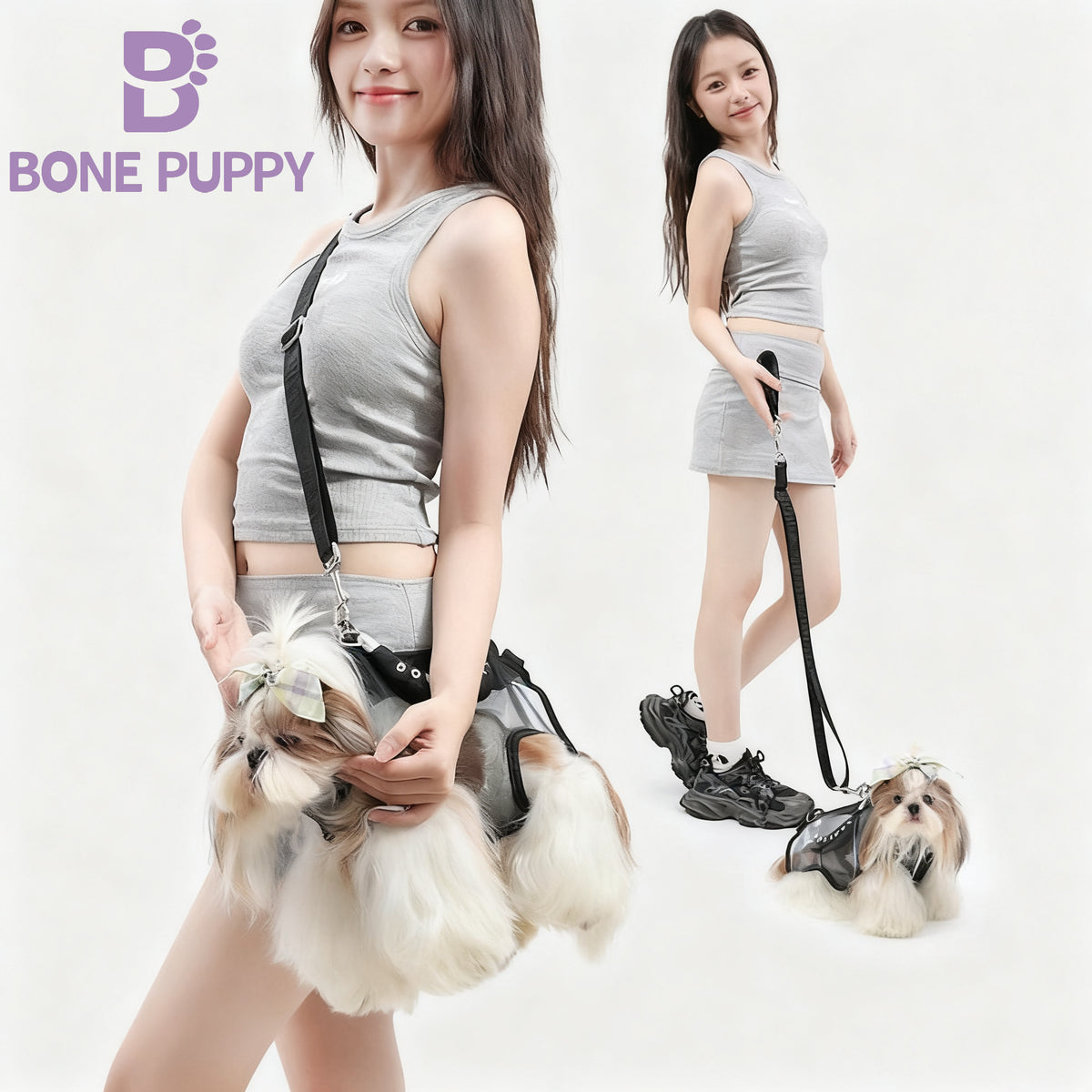Minimal Mesh 2-in-1 Dog Sling Carrier