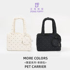 Star Dot Quilted Pet Shoulder Bag