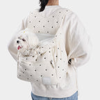 Star Dot Quilted Pet Front Backpack